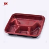 Good design lunch box 4 compartment clear plastic food containers