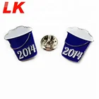 Quality metal men suit blank lapel pins for custom with gift box