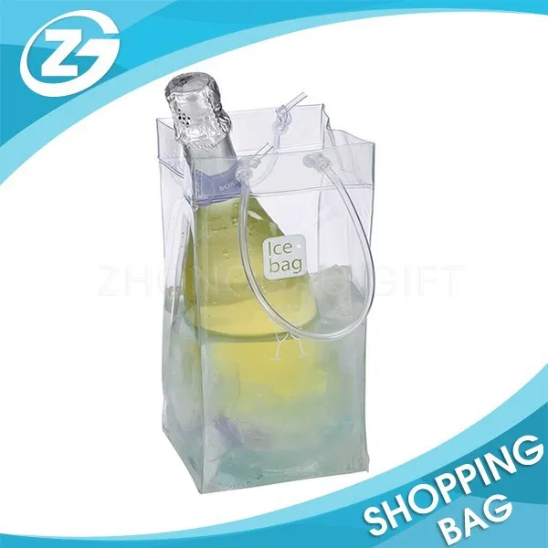 promotion reusable antifreezing eco material clear plastic bag