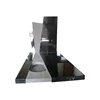 Hotselling Black Modern Monument And Headstone, Wholesalers Tombstone With Flower Pot/