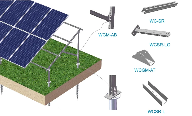 product-765-462 Galvanized Steel Ground Solar Rack