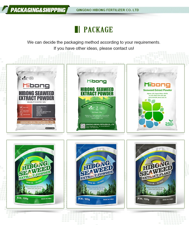 Hibong Fertilizers Agricultural Seaweed Extract