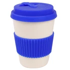 350ml,450ml Customized Design Bamboo Fiber Cup Biodegradable Bamboo Reusable Coffee Cup