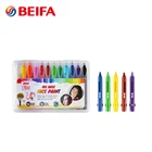 Beifa BRCY00030 No Toxic Kids Children Face Paint Crayons, Oil Pastel Rainbow Crayon Set