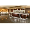 Rustic style top grade marble stone top custom commercial bar table