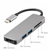 2018 New product 5in1 USB C Hub USB C TO HDMI+USB3.0 with TF / SD Card reader for Macbook Pro