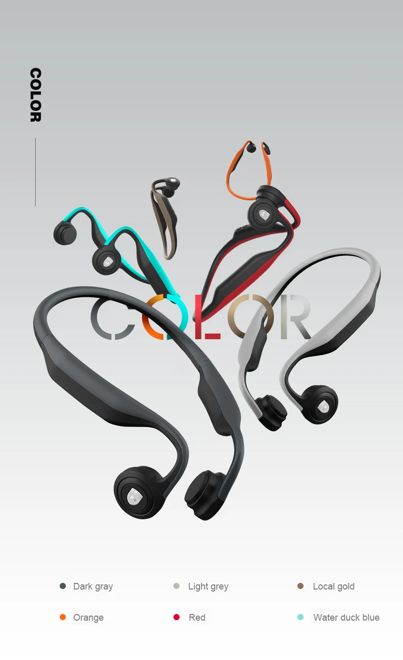 New Design Sports Fashion Fitness Stereo Wireless Headphone 4.2 Bone Conduction Music Headset - ANKUX.COM