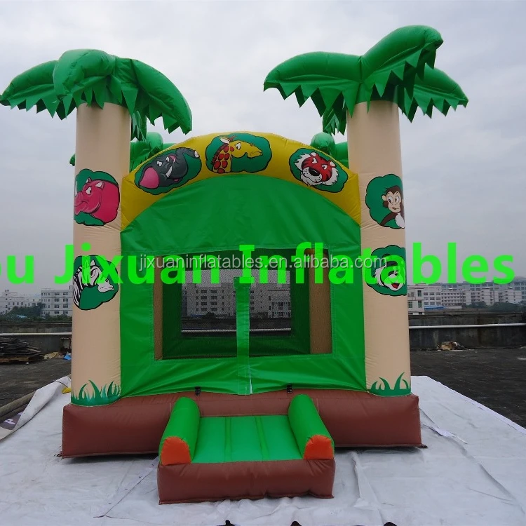 palm tree inflatable jumping castle/inflatable combo bouncer