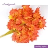 LLV110 wholesale red fashion silk maple leaf for artificial trees
