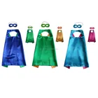 Halloween Costume Kids Cape One Size Fit All Cape and Mask Sets for Kids