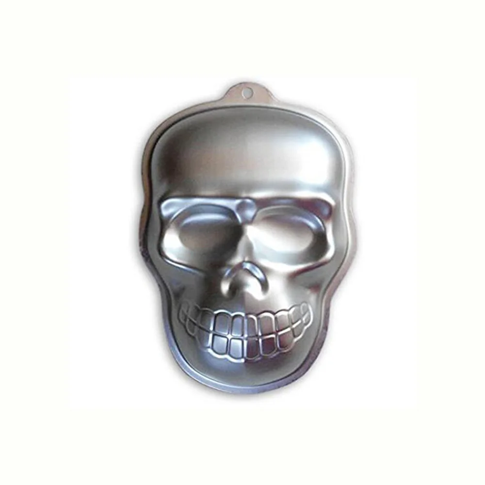 10 Inch Plane Aluminum Alloy 3D Skull Shaped Halloween Baking Cake Mold Tin Cake Pan, Silver
10 Inch Plane Aluminum Alloy 3D Skull Shaped Halloween Baking Cake Mold Tin Cake Pan, Silver