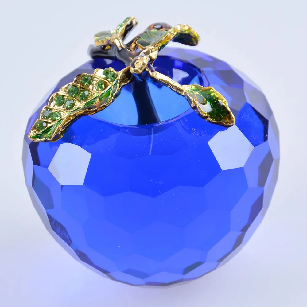 60mm crystal apple paperweight craft gifts valentine day present