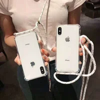 2019 transparent Phone Case withPhone Case with Cord Strap adjustable length transparent phone case for iPhone X XR XS
2019 transparent Phone Case withPhone Case with Cord Strap adjustable length transparent phone case for iPhone X XR XS