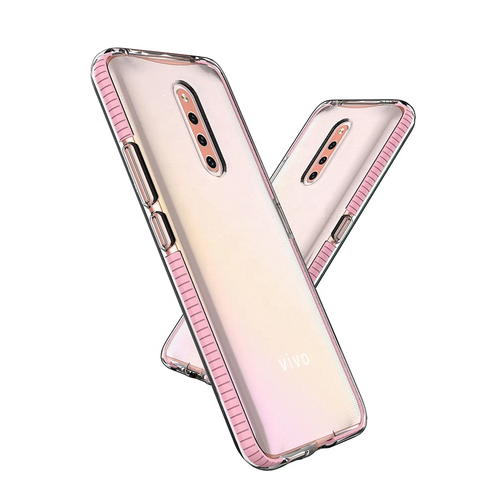 Hot Sale Newest Style Anti- Drop Clear Double Color Soft Bumper TPU TPE Phone Case Cover for Vivo X27 Pro Phone Case
Hot Sale Newest Style Anti- Drop Clear Double Color Soft Bumper TPU TPE Phone Case Cover for Vivo X27 Pro Phone Case