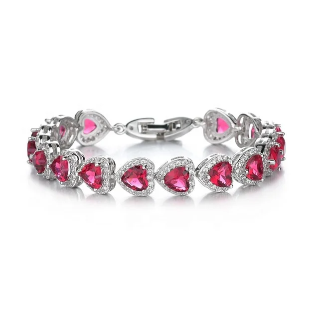 High Quality Austrian crystal Zircon Jewelry Women Heart Bracelet, Red,blue,green,white
High Quality Austrian crystal Zircon Jewelry Women Heart Bracelet, Red,blue,green,white