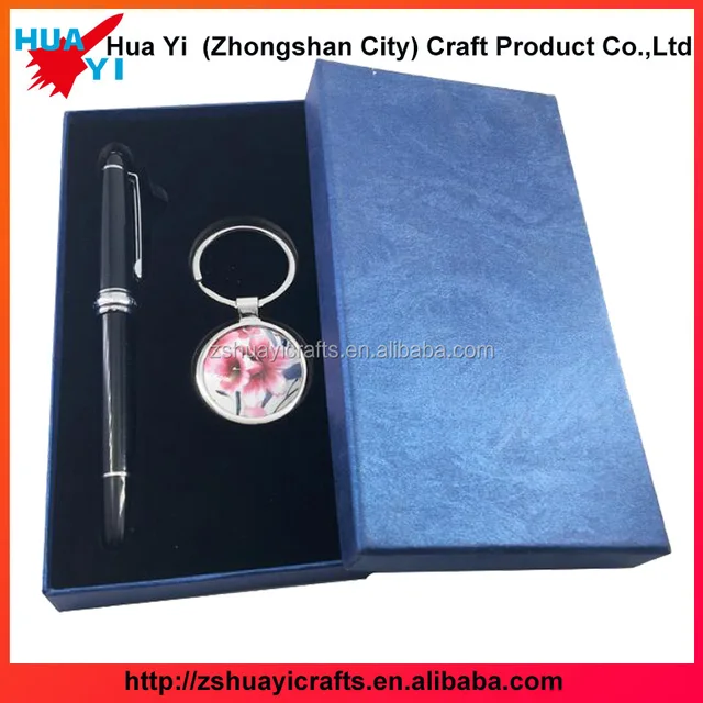 new arrival wholesale custom gift sets promotion key chain with