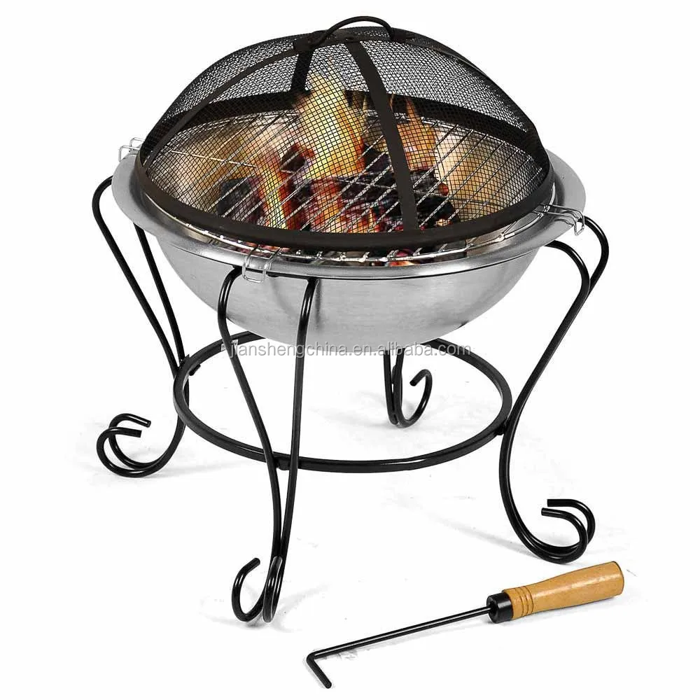 Portable 18" stainless steel Fire Pit