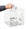 Transparent Perspex Donation Box Small Acrylic Collection Boxes Competition Entry Box