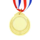 Wholesale Cheap custom blank medallion medal sport with ribbon