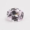 Factory Wholesale Loose Very Light Rose Ruby #1006 Brilliant Cut Oval 57 Facets Synthetic Corundum