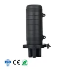 24 Core Black Dome 4 Port 1 In 3 Out Fiber Optic Joint Closure