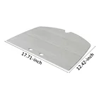 Wholesale Silver Custom Shape Stainless Steel Grill Frying Pan Grill Pan