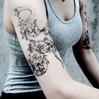 Art Painless Hot Stamping Heat Non-Toxic Waterproof Temporary Tattoo, Eco Face Body Temporary Custom Tattoo Sticker