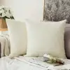 Textile Decorative Soft Velvet Corduroy Striped Square Throw Pillow Cushion Cover