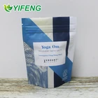 stand up zip lock snack bag / nuts packaging pouch with window / resealable bag for snack