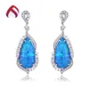 New style fashion ocean blue man-made synthetic fire opal jewelry