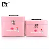 Pink Cosmetic Bag Travel Makeup Organizer Lip Lipstick Charm Box Cosmetic Case