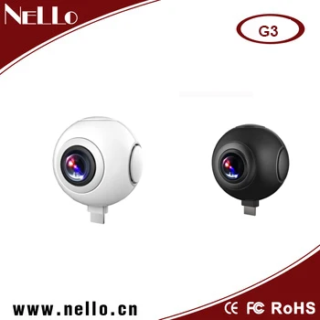 wholesale Alibaba Best quality Mobile mini Dual lens 360 degree panoramic view live Cam wifi conneted to phone