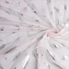Hot selling transparent various patterns hot stamping mesh organza tulle