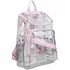 Clear Backpack Transparent Heavy Duty Student Bookbag For School Work Security Clear Backpack Durable See Through