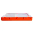 plastic storage foldable box tote boxes with open front opening