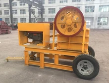 HUAHONG BRAND diesel engine used mobile pe250*400 jaw crusher for sale