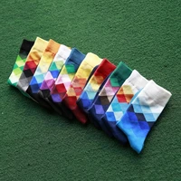 2019 Summer Male Long Socks Plaid Gradient Color Socks Men's Knee High Business Cotton Socks
2019 Summer Male Long Socks Plaid Gradient Color Socks Men's Knee High Business Cotton Socks