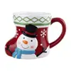 5" Winter Holiday Ceramic Christmas Snowman Mug