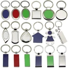 Custom Wholesale Promotional Metal Stainless Steel blanks Keyring
