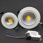調光対応 led ダウンライト cob 天井スポットライト 3 ワット 5 ワット 7 ワット 12 ワット 85-265 v 天井凹型ライト屋内照明