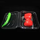 Transparent PVC plastic fruit vegetable folding packaging box ,Customized by EU environmental protection testing