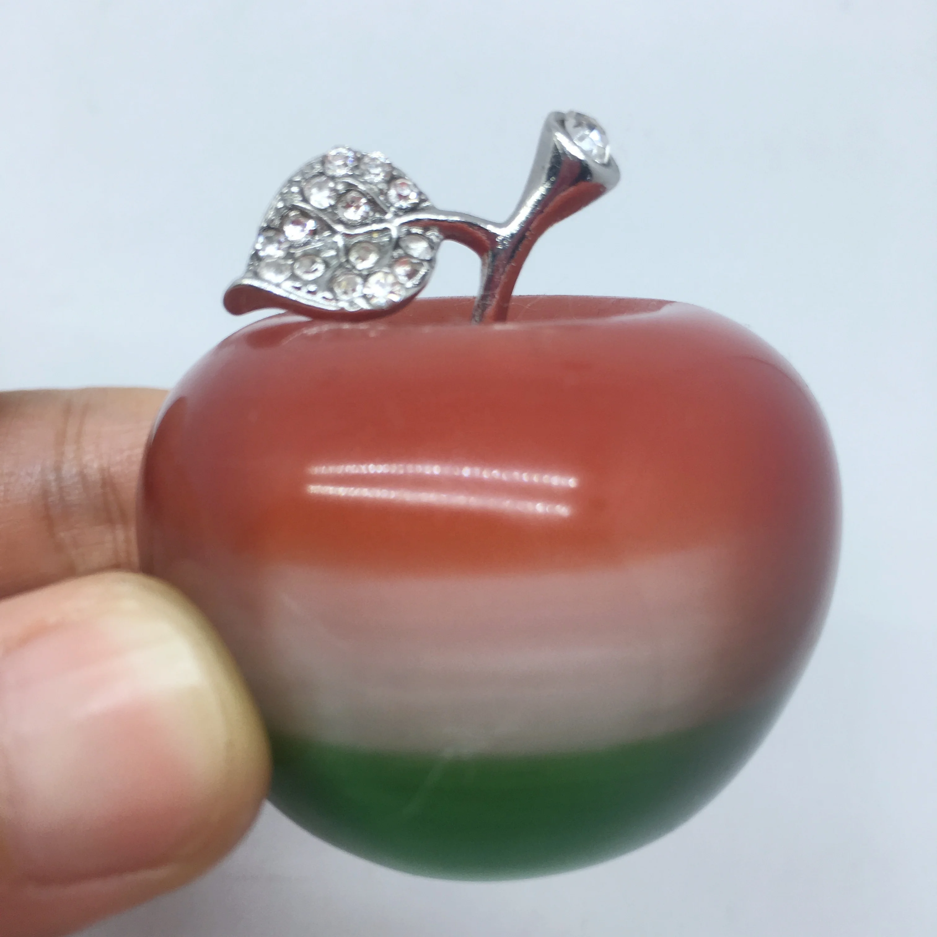 wholesale natural quartz crystal opal apple for christmas gift