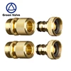 Green-GutenTop 3/4 inch GHT Brass Easy Connect Fitting Male and Female Garden Hose Quick Connector.