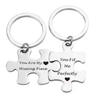 High quality pvc puzzle cube puzzle piece set keychain with no minimum