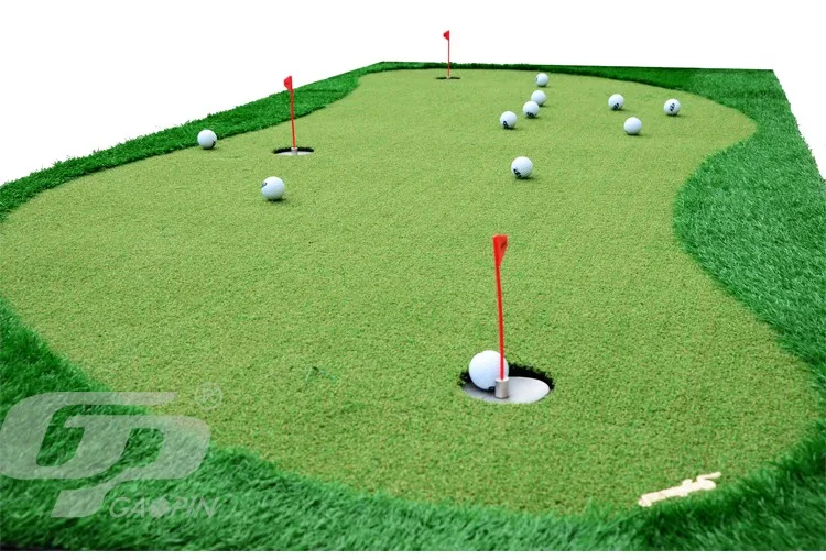 Wholesale green grass 3D golf hitting mat for golf teaching