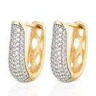 2018 Hot Sale Luxury 18K Yellow Gold Filled Earrings For Girls