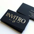 Gold Cards Embossed Business Cards Printing Custom Upmarket Gold Foil Embossed Logo Debossed Cards Tag Business Cards