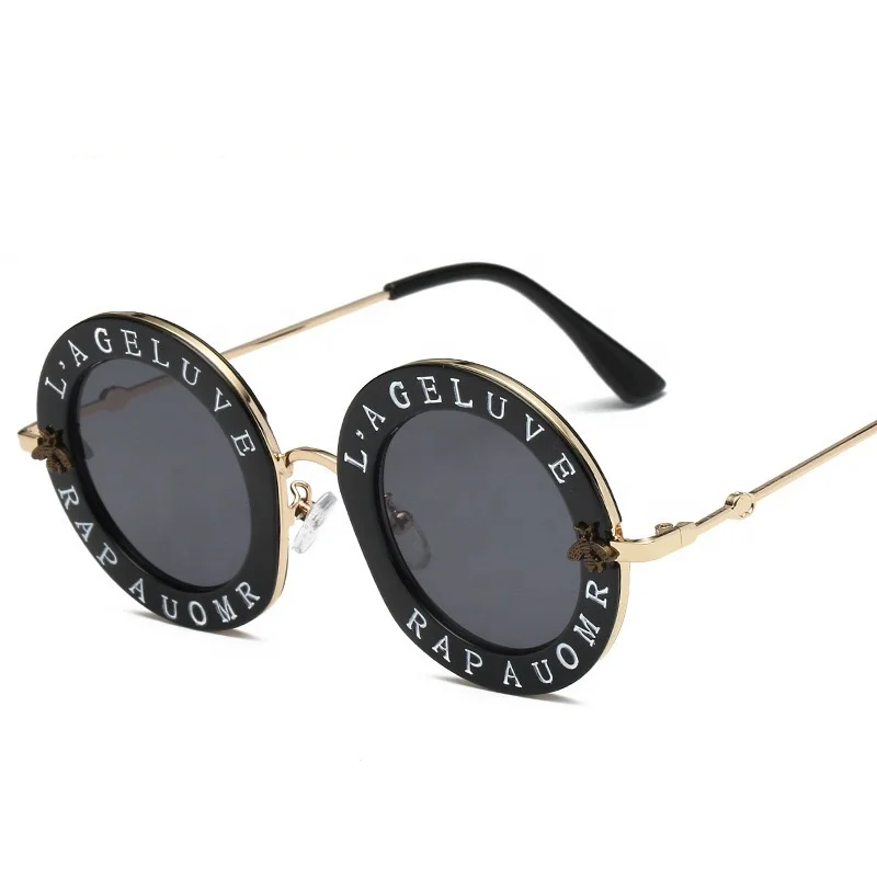 Bee letter round sun glasses fashion cat.3 good quality circle sunglasses for women and man
Bee letter round sun glasses fashion cat.3 good quality circle sunglasses for women and man