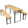 HE-246,Promotion!!! Wooden Folding Beer Table Set Outdoor Beer Table and Benches Set With Cheapest Price