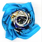 Custom Digital Printing Silk Twill Square Scarves